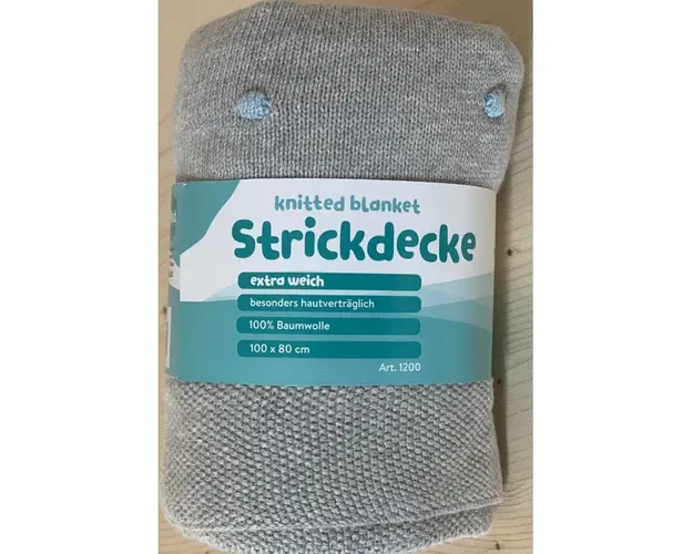 Patura tricotata Fillikid 100 bumbac grey blue