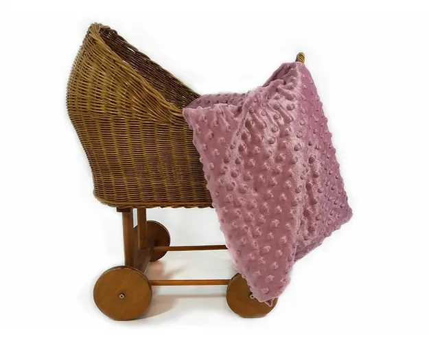 Paturica Bubbles purple pastel KidsDecor din polyester 75x75 cm