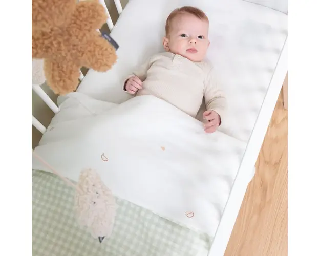 Paturica Childhome 80x100 cm jerse muselina verde