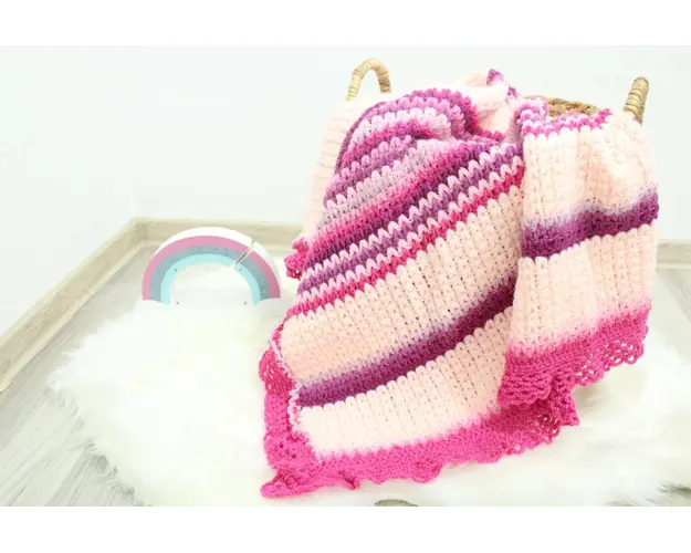 Paturica crosetata fucsia 75x85 cm