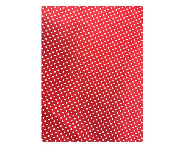 Paturica dubla de vara bebelusi DeLuxe 98x78 cm Buline pe rosu