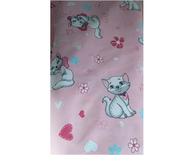 Paturica dubla de vara bebelusi DeLuxe 98x78 cm Pisici