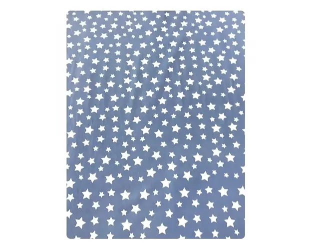 Paturica dubla de vara bebelusi DeLuxe 98x78 cm Stelute pe bleu