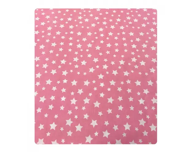 Paturica dubla de vara bebelusi DeLuxe 98x78 cm Stelute pe roz