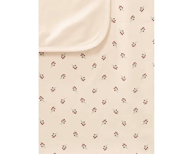 Paturica din bumbac organic 80x100 cm cu model Berries