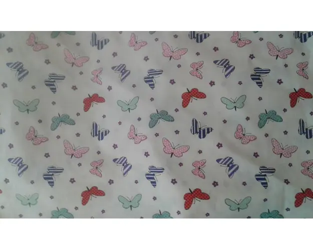 Paturica dubla de vara Junior DeLuxe 100x135 cm fluturasi