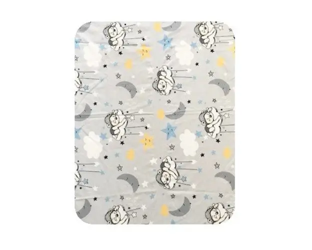 Paturica dubla de vara Junior DeLuxe 100x135 cm ursuleti gri