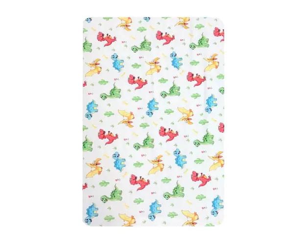 Paturica dubla de vara bebelusi DeLuxe 98x78 cm dinozauri