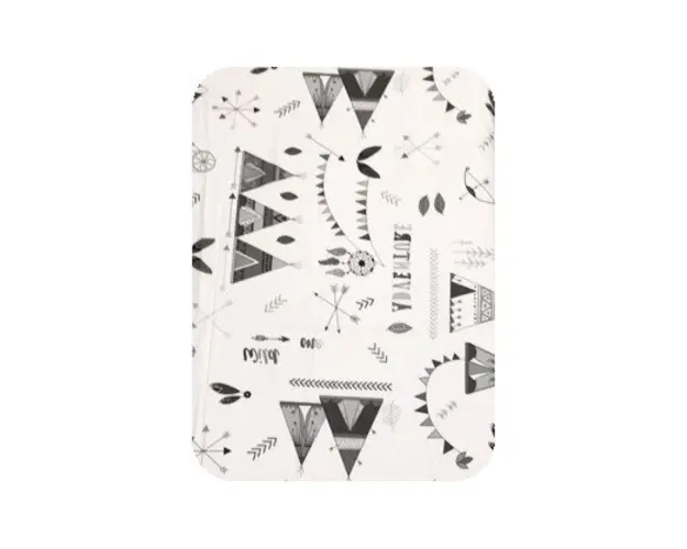 Paturica dubla de vara Junior DeLuxe 100x135 cm Corturi de indian gri