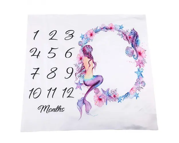 Paturica Milestone subtire pentru fotografii memorabile Sirena