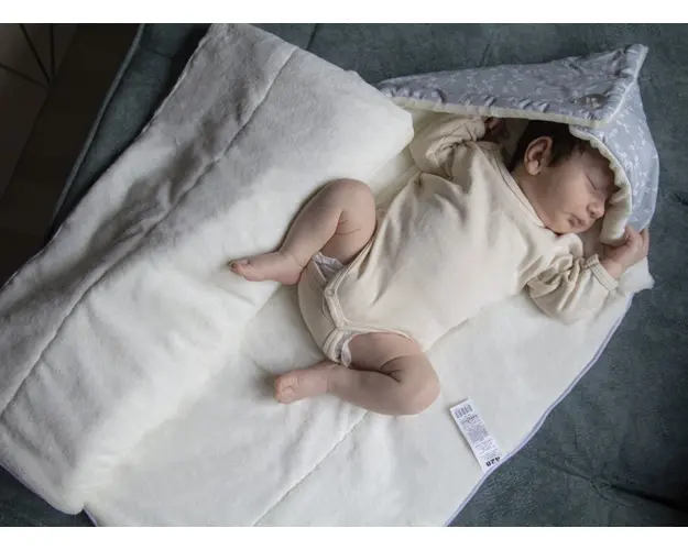 Paturica multifunctionala din bumbac BabyJem Somon