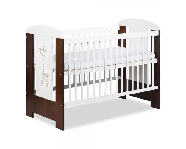 Patut Little Giraffe Wenge Klups din lemn pentru copii