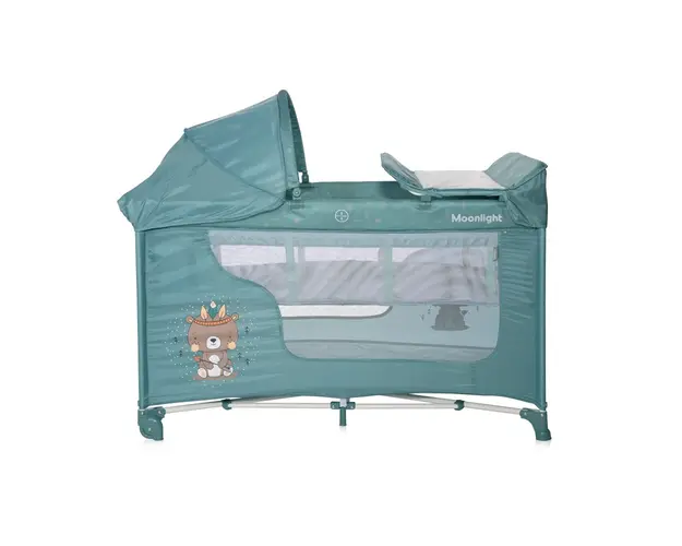 Patut pliabil Moonlight Plus 2 nivele cu accesorii Arctic Indian
