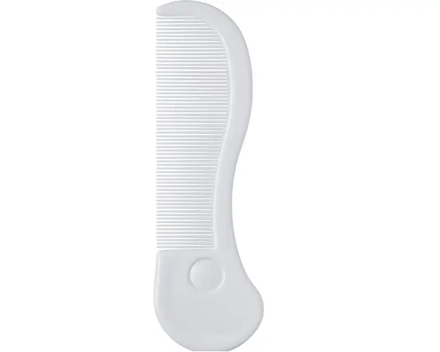 Perie si pieptan pentru bebelus ergonomic White Rotho-babydesign