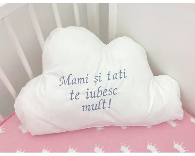 Perna norisor alb cu mesaj personalizat
