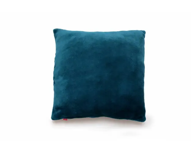 Perna pufoasa de plus KidsDecor albastru turcoaz din polyester 37x37 cm