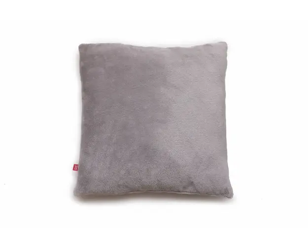Perna pufoasa de plus KidsDecor gri din polyester 37x37 cm