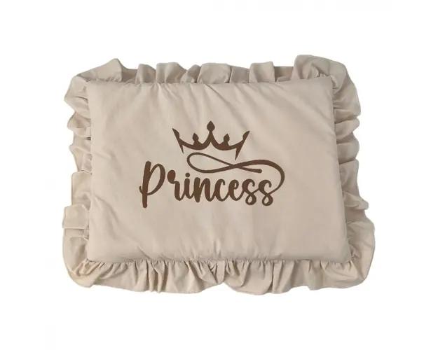 Perna slim cu volanas Princess bej