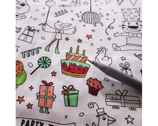 Pernuta little artist verde 40x40 cm