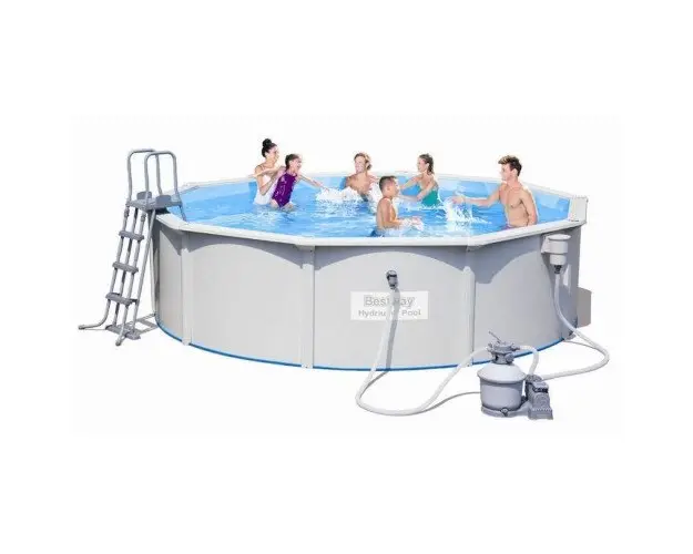 Piscina cu cadru metalic Bestway panouri PVC si pompa de filtrare Hydrium 4.60m x 1.20m