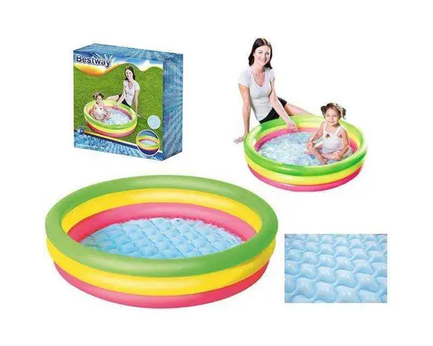 Piscina gonflabila cu 3 inele Bestway 102x25cm