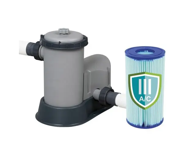 Piscina rotunda cu cadru metalic Bestway Power Steel Vista 11 in 1 toate accesoriile incluse 488 x 122 cm