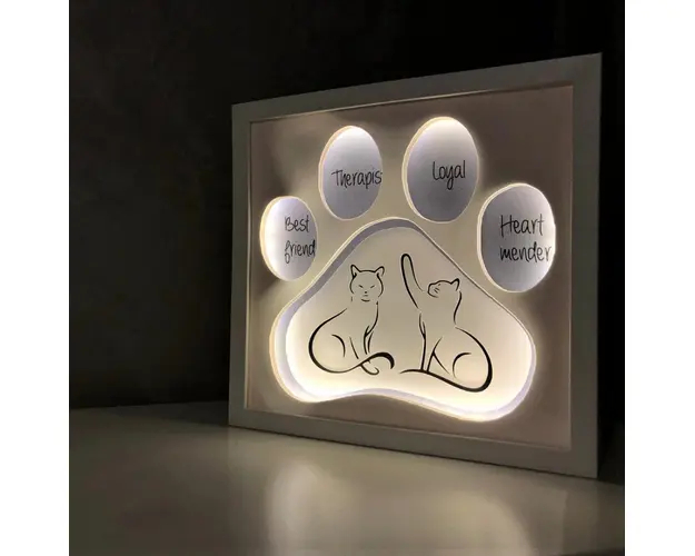 Tablou luminos Pisica 002