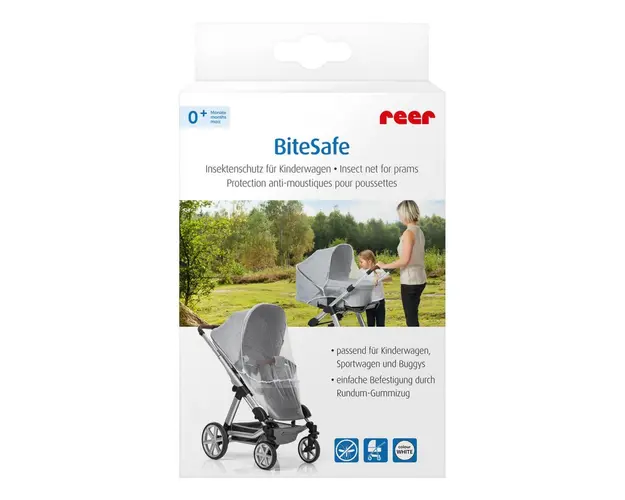 Plasa de insecte Reer BiteSafe pentru carucior bebelusi alba