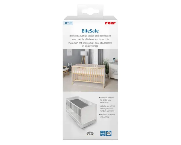Plasa de insecte Reer BiteSafe pentru patut alba
