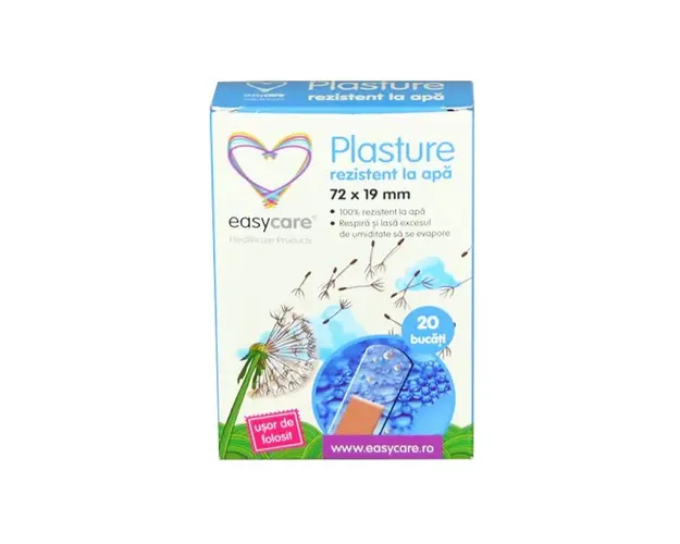 Plasturi rezistenti la apa Easycare 72x19 mm 20 buccut