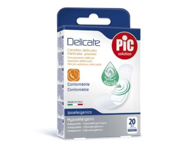 Plasturi rezistenti la apa Pic Solution Aquabloc 19x72mm cu solutie antibacteriana 20buccut