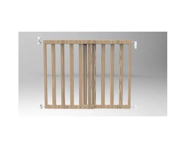 Poarta de siguranta extensibila Noma 64 - 100 cm lemn natur N93729