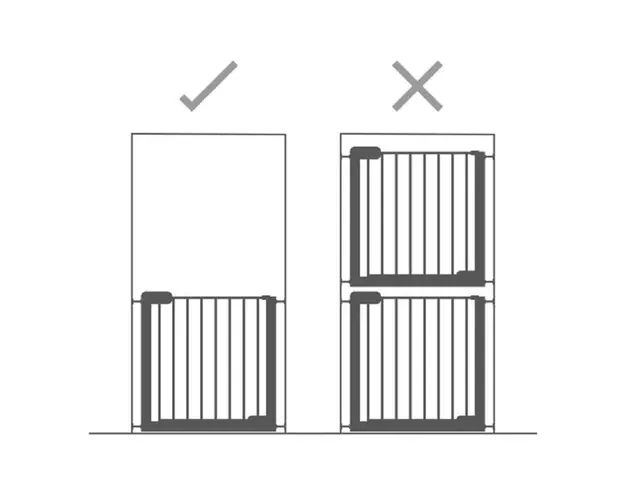 Poarta de siguranta Munchkin din metal Easy Lock white