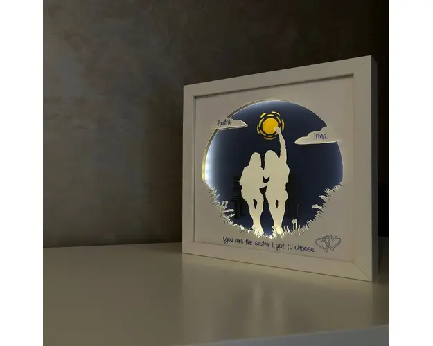 Tablou luminos Prietene 001
