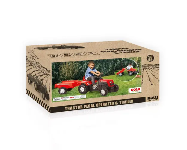 Primul meu tractor cu remorca Dolu Rosu