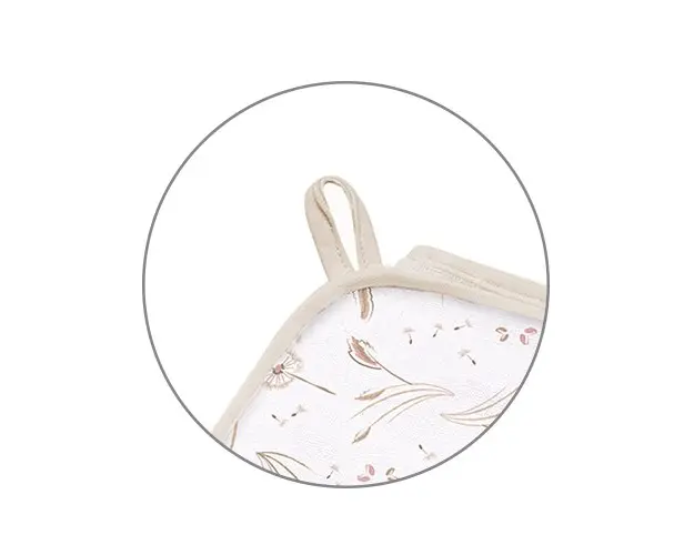 Prosop baie cu gluga bumbac soft 100 x 100 cm Babyono crem