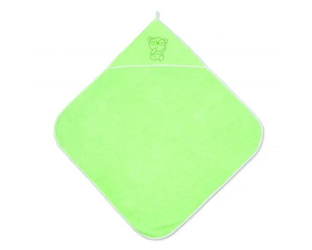 Prosop bebe cu gluga 80x80 cm Green