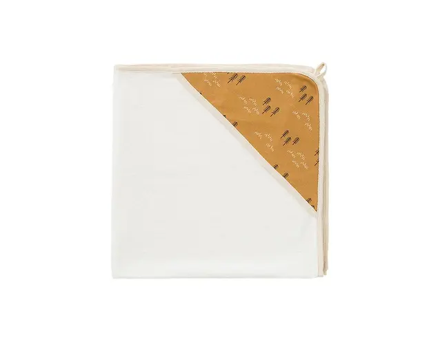 Prosop bebelusi din bumbac organic cu model Woods Yellow