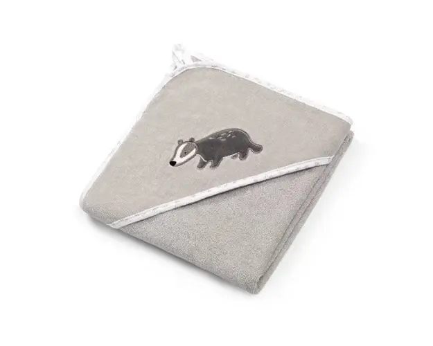 Prosop copii BabyOno cu gluga velur 100x100 cm Gri