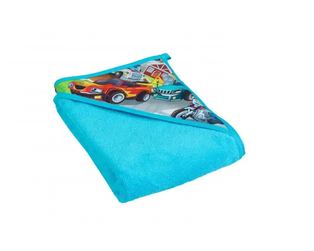 Prosop copii cu capison 80x80 cm Cars blue