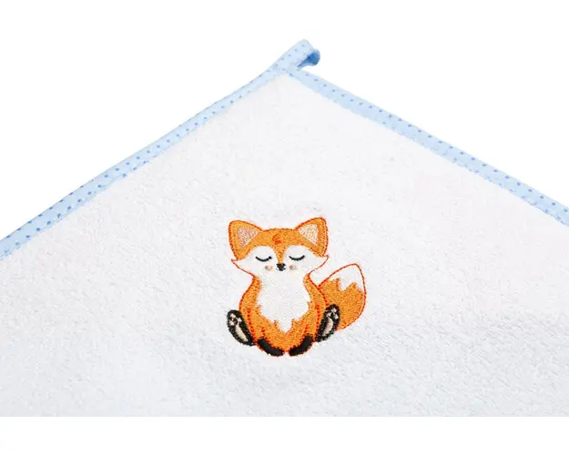 Prosop de baie cu gluga 100x100 cm Sensillo vulpealbastru