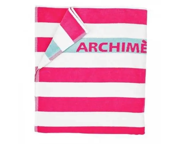 Prosop de plaja roz Archimede