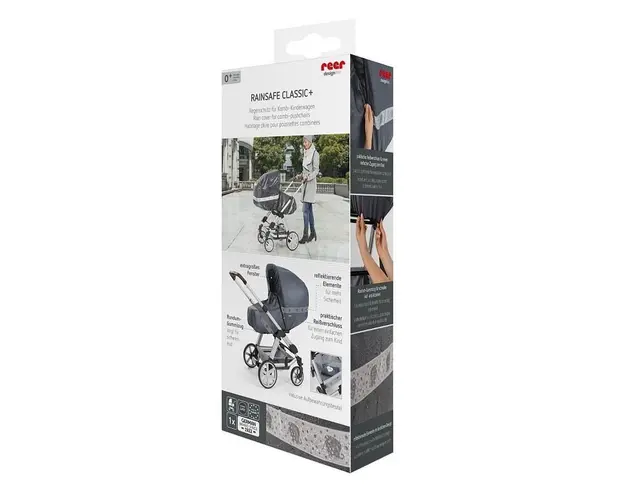 Protectie de ploaie universala cu fermoar pentru carucioare RainSafe Classic+ REER 84031