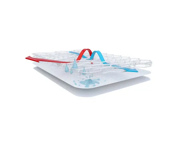 Protectie impermeabila antitranspiratie 3D pentru saltea 60x120 cm AirCuddle Top Safe TS-120