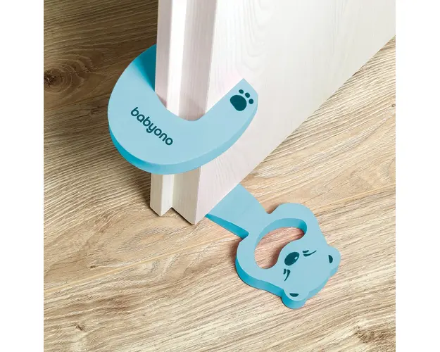 Protectie inchidere usa BabyOno albastru 94702