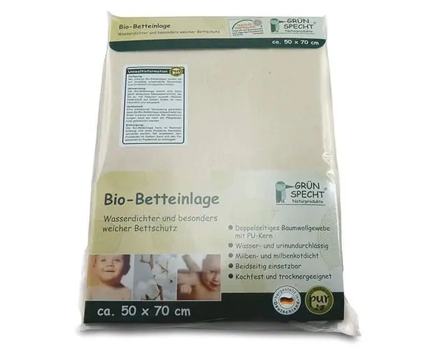 Protectie organica impermeabila pentru saltea 50X70cm