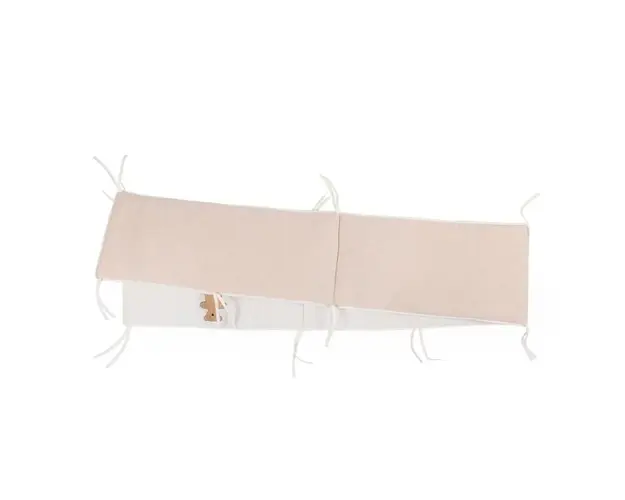 Protectie patut Childhome 35x340 cm JerseMuselina Teddy