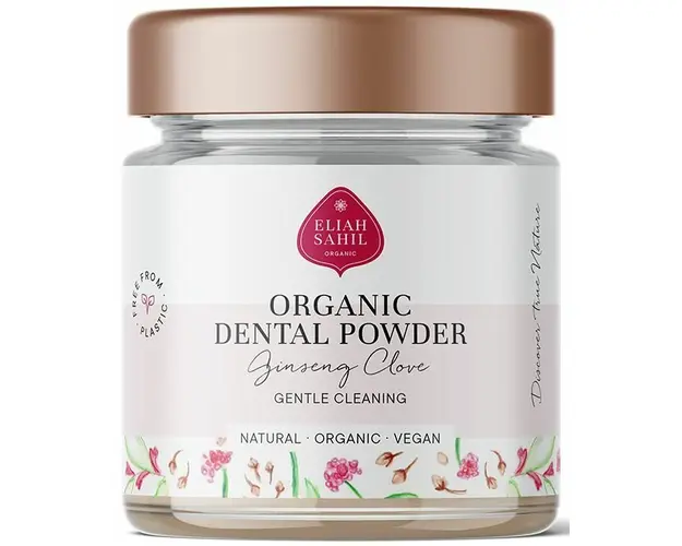 Pudra cu ginseng si cuisoare pentru curatarea dintilor bio 60g Eliah Sahi