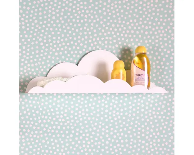 Raft de perete Norisor Childhome metal alb