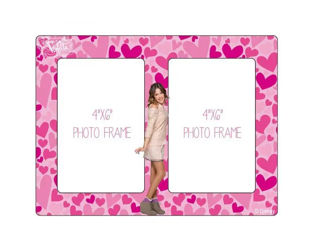 Rama foto dubla din lemn Violetta